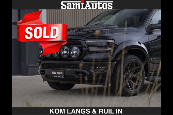 Dodge Ram BLACK OPS | 5.7 V8 HEMI | €66950,- excl | WIDEBODY HULK | OPEN UITLAAT KLEP | ZEER DIK | DUBBELE CABINE | DC | 5 PERSOONS | GRIJS KENETEKEN | EXTRA BREDE WIELEN IN HET BRONS | MEGA DIK | 3500KG TREKVERMOGEN |