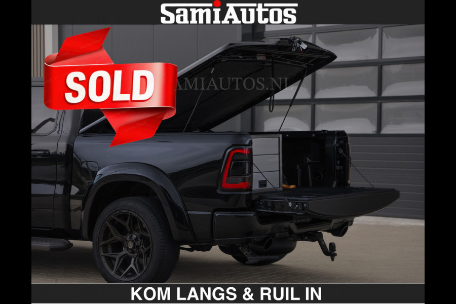 Dodge Ram BLACK OPS | 5.7 V8 HEMI | €66950,- excl | WIDEBODY HULK | OPEN UITLAAT KLEP | ZEER DIK | DUBBELE CABINE | DC | 5 PERSOONS | GRIJS KENETEKEN | EXTRA BREDE WIELEN IN HET BRONS | MEGA DIK | 3500KG TREKVERMOGEN |