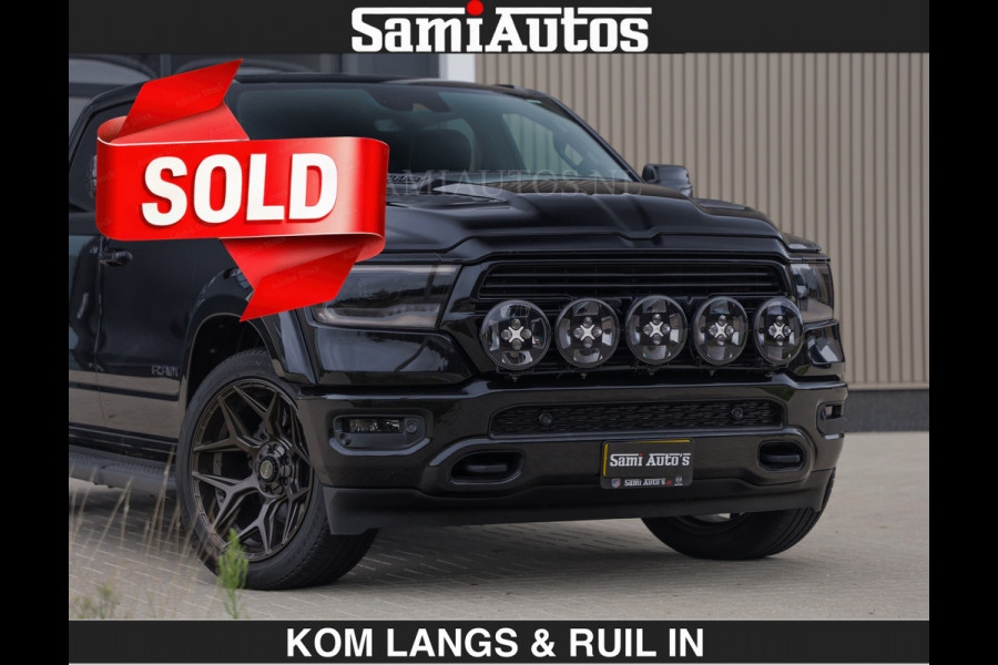 Dodge Ram BLACK OPS | 5.7 V8 HEMI | €66950,- excl | WIDEBODY HULK | OPEN UITLAAT KLEP | ZEER DIK | DUBBELE CABINE | DC | 5 PERSOONS | GRIJS KENETEKEN | EXTRA BREDE WIELEN IN HET BRONS | MEGA DIK | 3500KG TREKVERMOGEN |
