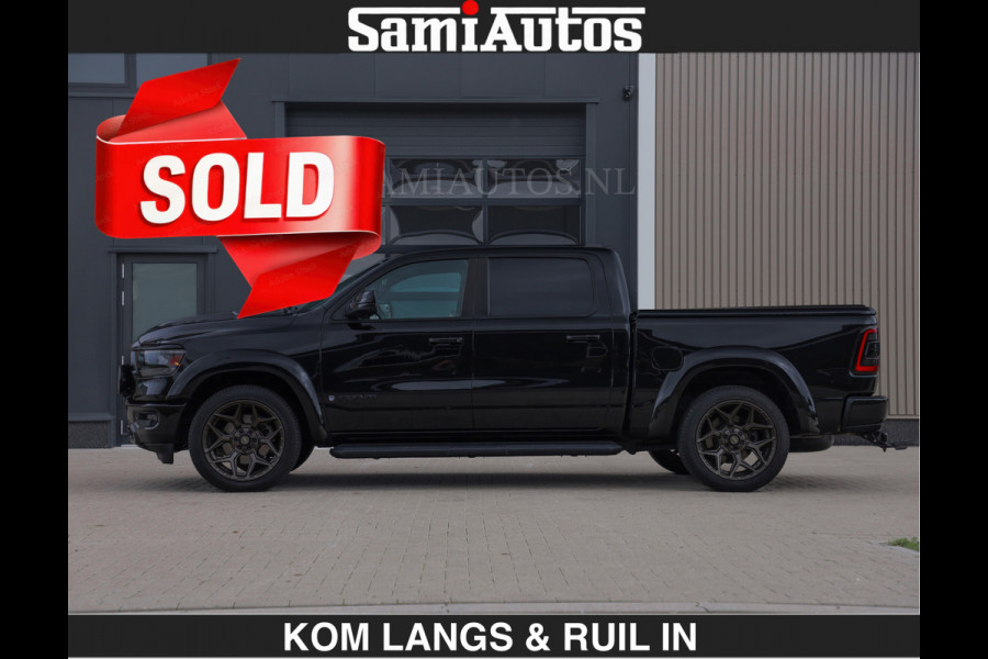 Dodge Ram BLACK OPS | 5.7 V8 HEMI | €66950,- excl | WIDEBODY HULK | OPEN UITLAAT KLEP | ZEER DIK | DUBBELE CABINE | DC | 5 PERSOONS | GRIJS KENETEKEN | EXTRA BREDE WIELEN IN HET BRONS | MEGA DIK | 3500KG TREKVERMOGEN |