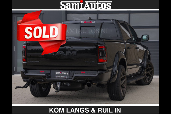Dodge Ram BLACK OPS | 5.7 V8 HEMI | €66950,- excl | WIDEBODY HULK | OPEN UITLAAT KLEP | ZEER DIK | DUBBELE CABINE | DC | 5 PERSOONS | GRIJS KENETEKEN | EXTRA BREDE WIELEN IN HET BRONS | MEGA DIK | 3500KG TREKVERMOGEN |
