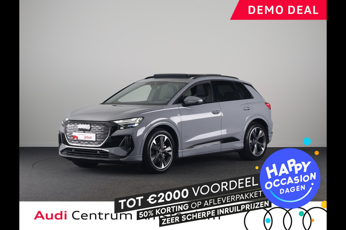 Audi Q4 e-tron 45 quattro S Edition Competition 82 kWh 286pk | Panoramadak | Parkeercamera | Adaptieve cruise controle