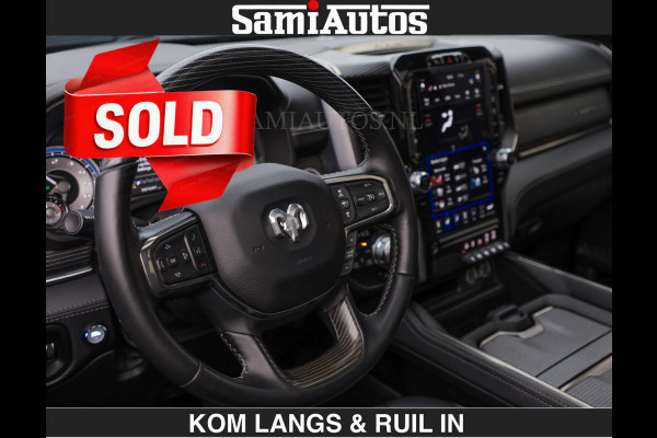 Dodge Ram LIMITED 5.7 V8 HEMI | TOP STAAT | €59950,- excl | BOM VOL | HUD | LUCHTVERING | STRIPING | BREDE WIELEN | OPEN UITLAAT KLEP | AD CREW CAB | DUBBELE CABINE | 5 PERSOONS |