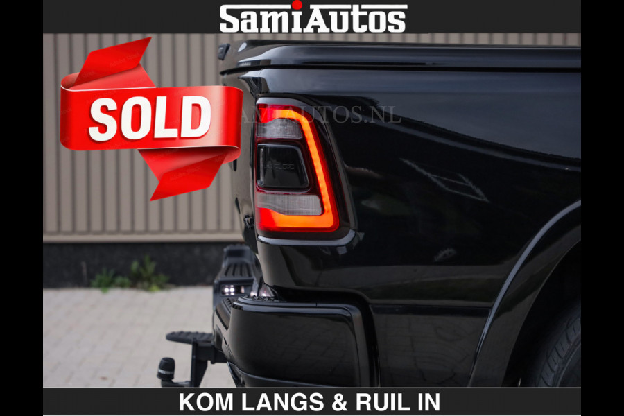 Dodge Ram LIMITED 5.7 V8 HEMI | TOP STAAT | €59950,- excl | BOM VOL | HUD | LUCHTVERING | STRIPING | BREDE WIELEN | OPEN UITLAAT KLEP | AD CREW CAB | DUBBELE CABINE | 5 PERSOONS |