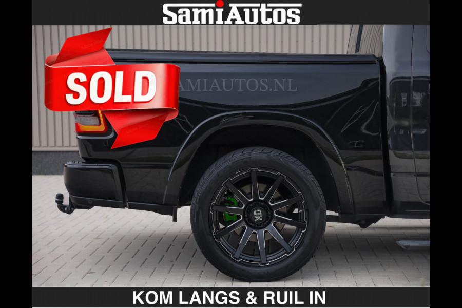 Dodge Ram LIMITED 5.7 V8 HEMI | TOP STAAT | €59950,- excl | BOM VOL | HUD | LUCHTVERING | STRIPING | BREDE WIELEN | OPEN UITLAAT KLEP | AD CREW CAB | DUBBELE CABINE | 5 PERSOONS |