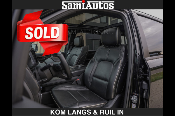 Dodge Ram LIMITED 5.7 V8 HEMI | TOP STAAT | €59950,- excl | BOM VOL | HUD | LUCHTVERING | STRIPING | BREDE WIELEN | OPEN UITLAAT KLEP | AD CREW CAB | DUBBELE CABINE | 5 PERSOONS |