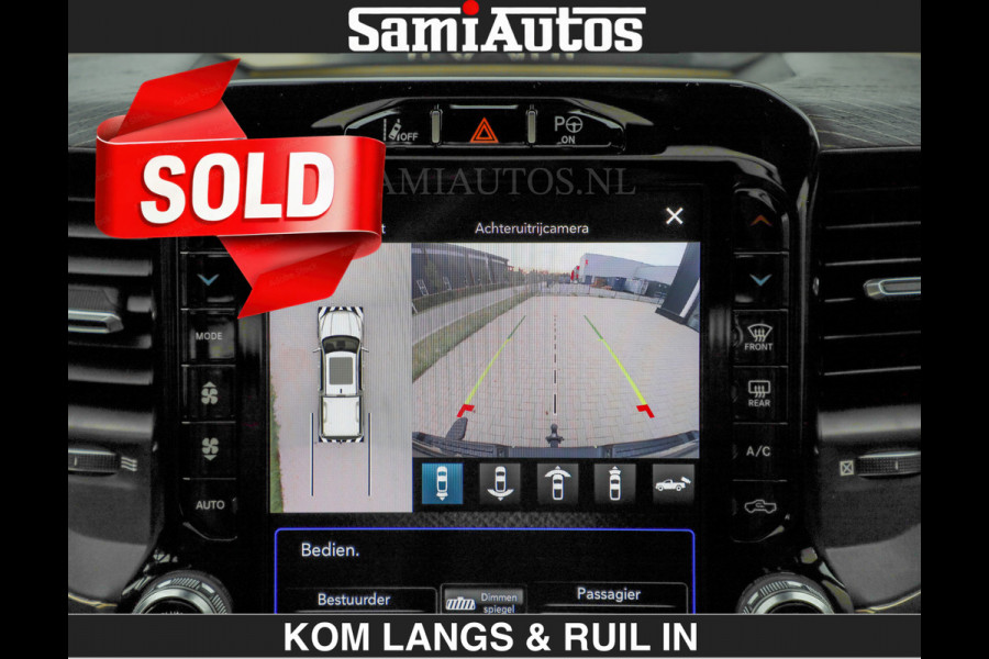 Dodge Ram LIMITED 5.7 V8 HEMI | TOP STAAT | €59950,- excl | BOM VOL | HUD | LUCHTVERING | STRIPING | BREDE WIELEN | OPEN UITLAAT KLEP | AD CREW CAB | DUBBELE CABINE | 5 PERSOONS |