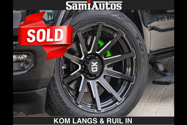 Dodge Ram LIMITED 5.7 V8 HEMI | TOP STAAT | €59950,- excl | BOM VOL | HUD | LUCHTVERING | STRIPING | BREDE WIELEN | OPEN UITLAAT KLEP | AD CREW CAB | DUBBELE CABINE | 5 PERSOONS |