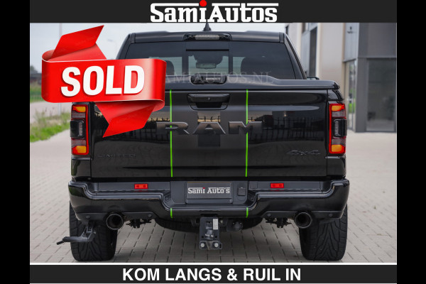 Dodge Ram LIMITED 5.7 V8 HEMI | TOP STAAT | €59950,- excl | BOM VOL | HUD | LUCHTVERING | STRIPING | BREDE WIELEN | OPEN UITLAAT KLEP | AD CREW CAB | DUBBELE CABINE | 5 PERSOONS |