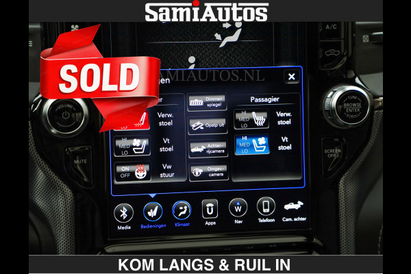 Dodge Ram LIMITED 5.7 V8 HEMI | TOP STAAT | €59950,- excl | BOM VOL | HUD | LUCHTVERING | STRIPING | BREDE WIELEN | OPEN UITLAAT KLEP | AD CREW CAB | DUBBELE CABINE | 5 PERSOONS |