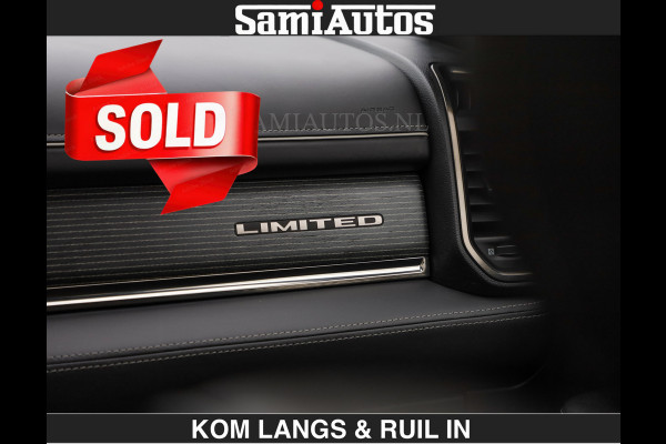 Dodge Ram LIMITED 5.7 V8 HEMI | TOP STAAT | €59950,- excl | BOM VOL | HUD | LUCHTVERING | STRIPING | BREDE WIELEN | OPEN UITLAAT KLEP | AD CREW CAB | DUBBELE CABINE | 5 PERSOONS |