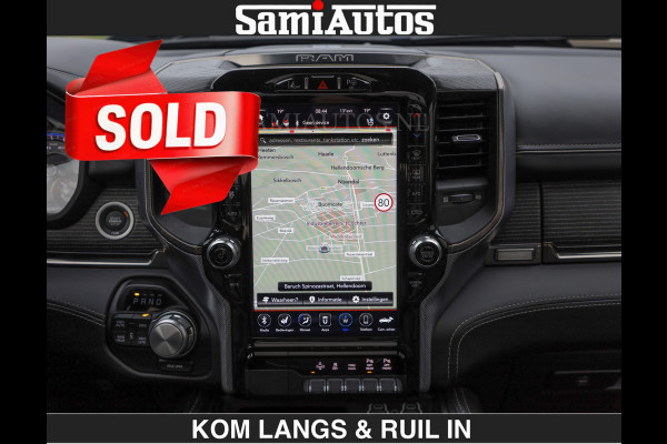 Dodge Ram LIMITED 5.7 V8 HEMI | TOP STAAT | €59950,- excl | BOM VOL | HUD | LUCHTVERING | STRIPING | BREDE WIELEN | OPEN UITLAAT KLEP | AD CREW CAB | DUBBELE CABINE | 5 PERSOONS |