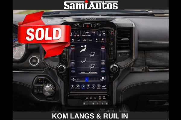 Dodge Ram LIMITED 5.7 V8 HEMI | TOP STAAT | €59950,- excl | BOM VOL | HUD | LUCHTVERING | STRIPING | BREDE WIELEN | OPEN UITLAAT KLEP | AD CREW CAB | DUBBELE CABINE | 5 PERSOONS |