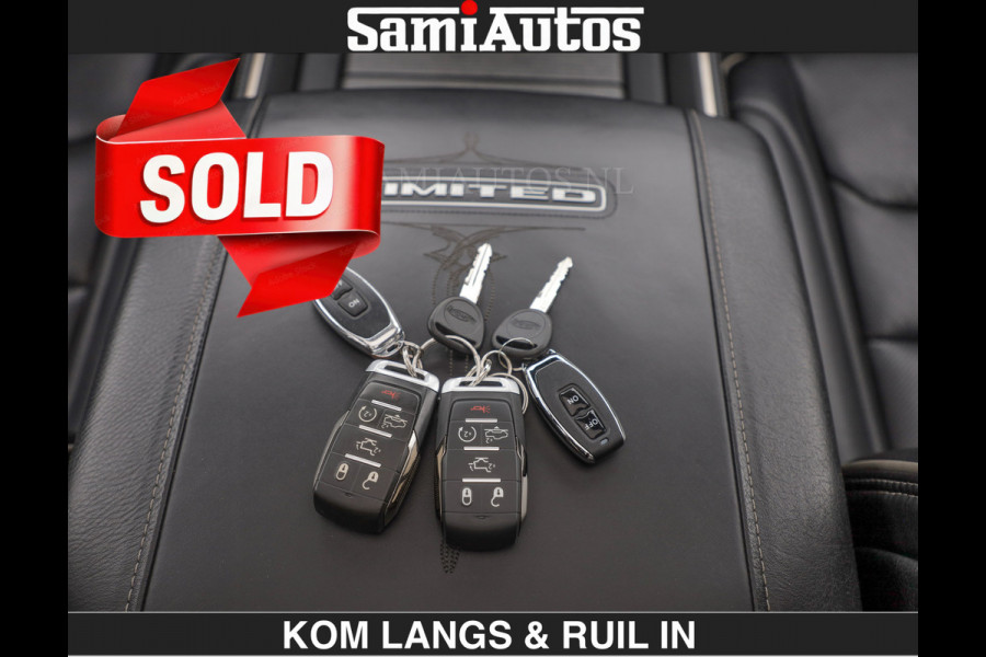 Dodge Ram LIMITED 5.7 V8 HEMI | TOP STAAT | €59950,- excl | BOM VOL | HUD | LUCHTVERING | STRIPING | BREDE WIELEN | OPEN UITLAAT KLEP | AD CREW CAB | DUBBELE CABINE | 5 PERSOONS |