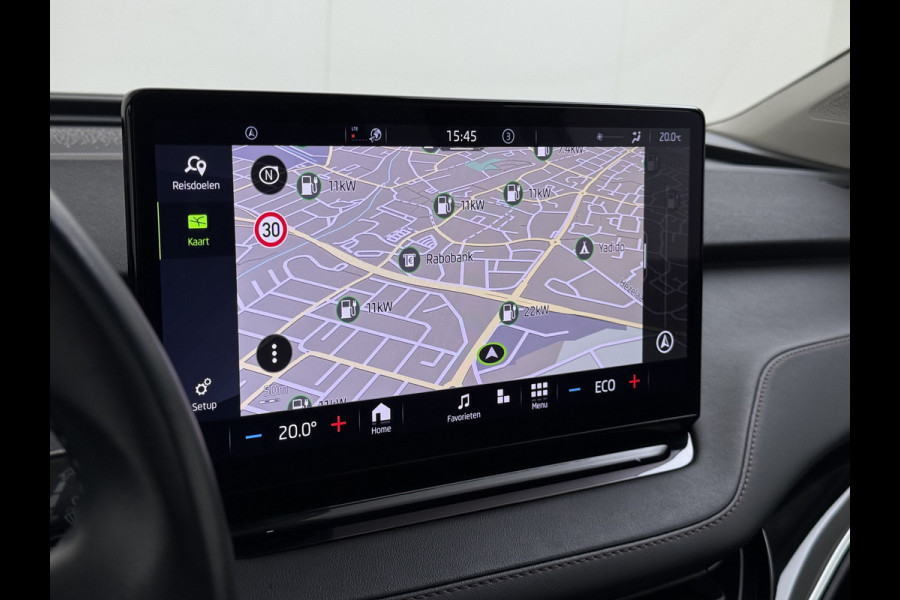 Škoda ENYAQ iV 80 204PK SOH 90% Leder Panoramadak 21" Lmv Stuurverwarming Camera Keyless entry Apple Carplay Android Auto Ecc Pdc P-Assist Cruise Control Draadloze telefoonlader Privacy Glas 1e Eigenaar Dealeronderhouden Origineel Nederlandse Auto