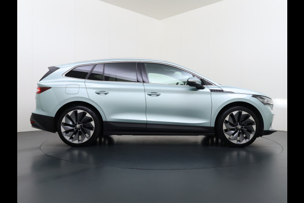 Škoda ENYAQ iV 80 204PK SOH 90% Leder Panoramadak 21" Lmv Stuurverwarming Camera Keyless entry Apple Carplay Android Auto Ecc Pdc P-Assist Cruise Control Draadloze telefoonlader Privacy Glas 1e Eigenaar Dealeronderhouden Origineel Nederlandse Auto