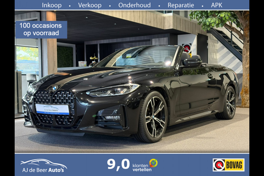 BMW 4 Serie Cabrio 420i High Executive H/K | Camera |Stoel/stuur/nek verwarming | Carplay | Navigatie