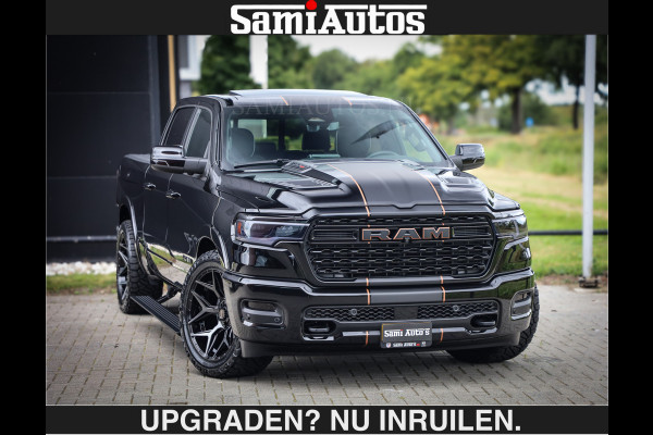 Dodge Ram LIMITED SPORT H.O 540 PK | €84950,- excl | Massage + Full Option | De Meest Luxe en Volle Pick-Up in zijn Klasse | Comfortabele Dubbele Cabine met Royale 5 Zitplaatsen | BPM vrij | Nu Leverbaar uit Voorraad | Voorraad Nr 2355 - 5149 | De specialist in Amerikaanse pick‑ups in Nederland en Europa.