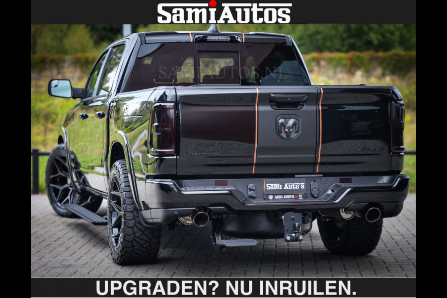 Dodge Ram LIMITED SPORT H.O 540 PK | €84950,- excl | Massage + Full Option | De Meest Luxe en Volle Pick-Up in zijn Klasse | Comfortabele Dubbele Cabine met Royale 5 Zitplaatsen | BPM vrij | Nu Leverbaar uit Voorraad | Voorraad Nr 2355 - 5149 | De specialist in Amerikaanse pick‑ups in Nederland en Europa.