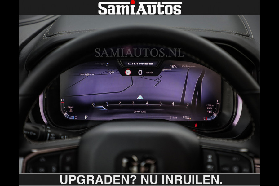 Dodge Ram LIMITED SPORT H.O 540 PK | €84950,- excl | Massage + Full Option | De Meest Luxe en Volle Pick-Up in zijn Klasse | Comfortabele Dubbele Cabine met Royale 5 Zitplaatsen | BPM vrij | Nu Leverbaar uit Voorraad | Voorraad Nr 2355 - 5149 | De specialist in Amerikaanse pick‑ups in Nederland en Europa.