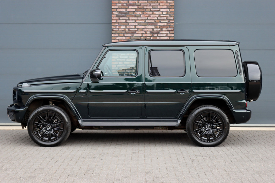 Mercedes-Benz G-Klasse 580 AMG Line 116 kWh | Schuifdak | Techniekpakket | Distronic | Burmester | Nappa Leder | Verwarmd Stuurwiel | Surround Camera | Augmented Reality | Keyless Go |