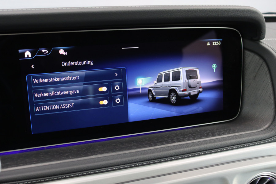 Mercedes-Benz G-Klasse 580 AMG Line 116 kWh | Schuifdak | Techniekpakket | Distronic | Burmester | Nappa Leder | Verwarmd Stuurwiel | Surround Camera | Augmented Reality | Keyless Go |