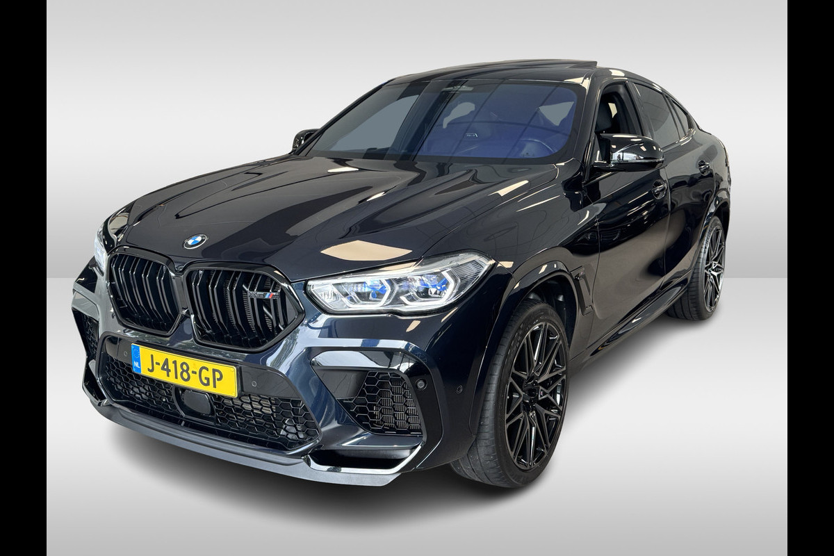 BMW X6 M Competition / Trekhaak / Panoramadak / 360Camera / Head-up / Rear Entertainment / Bowers & Wilkens / 22'' / Softclose / Intr.voorverwarming / Carbon intr. / Stoelventilatie / Stuur+Stoelverwarming / DAB
