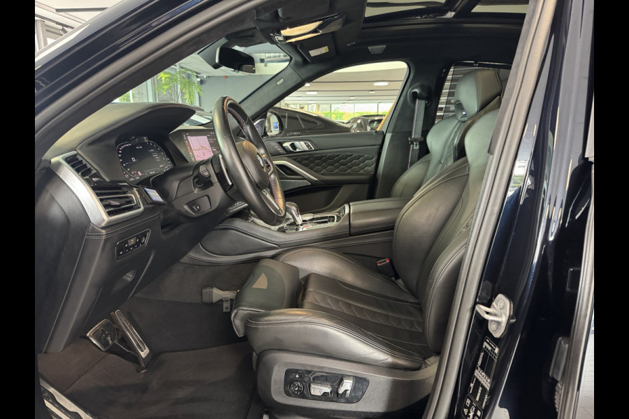 BMW X6 M Competition / Trekhaak / Panoramadak / 360Camera / Head-up / Rear Entertainment / Bowers & Wilkens / 22'' / Softclose / Intr.voorverwarming / Carbon intr. / Stoelventilatie / Stuur+Stoelverwarming / DAB