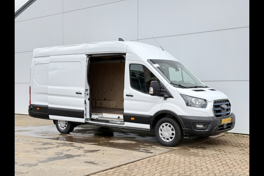 Ford E-Transit 68kWh 184PK L4H3 317km WLTP BEV Snelladen Carplay Climate control 360° Camera Parkeersensoren v+a Stoelverwarming