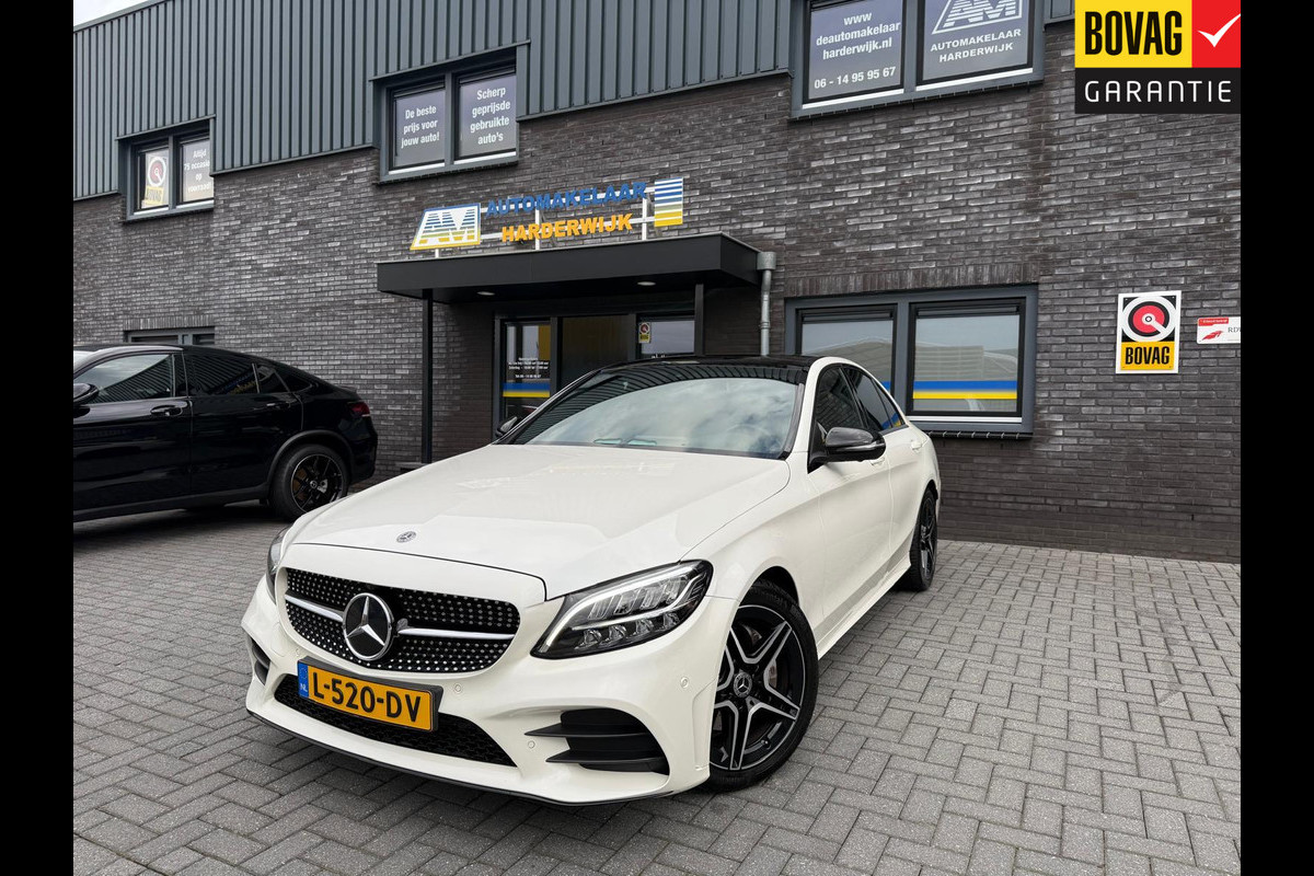 Mercedes-Benz C-Klasse 180 Business Solution AMG | 2E EIGENAAR | 3/6/12MND GARANTIE | PANO | LED | CRUISE | 360 CAMERA | STOELVERWM.| DODE HOEK |DEALER ONDERHOUDEN |