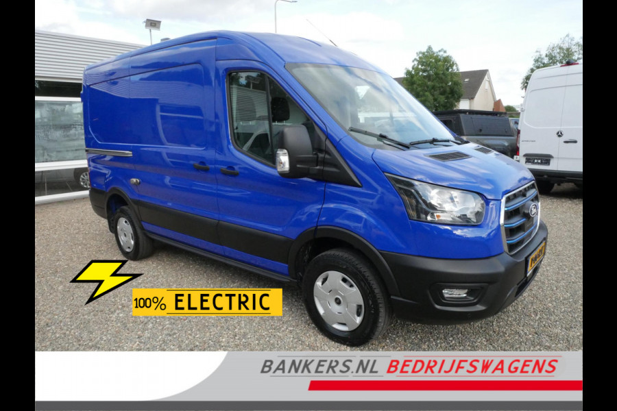 Ford E-Transit 68KWh accu 184PK L2H2 Airco Camera Nieuw