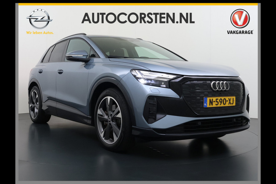 Audi Q4 e-tron SOH 92% 300PK Quattro Launch Edition Advanced Plus 82kWh Warmtepomp Adap.Cruise Trekhaak Head-Up Camera Elek.Stoelen+Memory +Ver Keyless advanced Apple Carplay/Android Auto Bluetooth Privacy Glas Lmv Matrix-Led Isofix 1.200KG Trekgewicht Origineel Nederlandse Auto