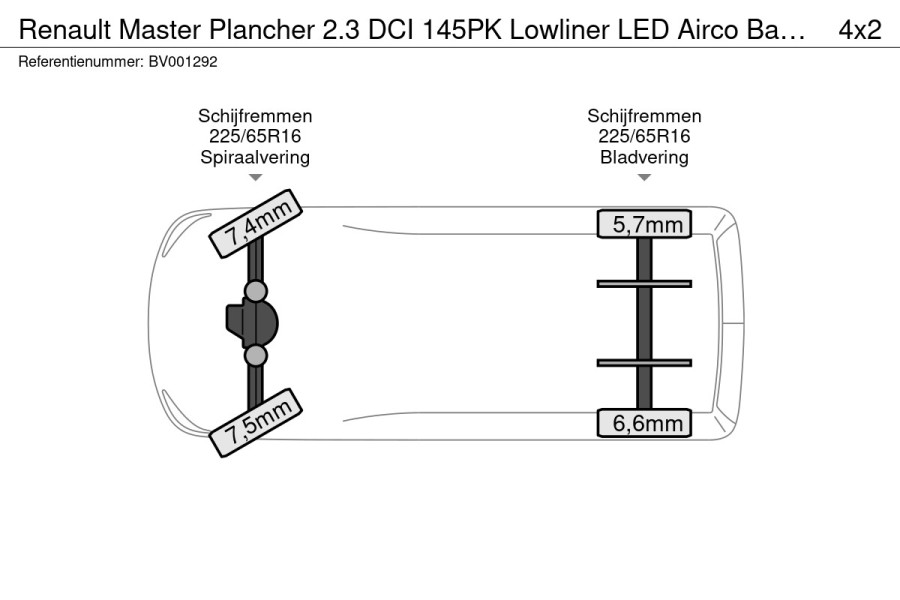 Renault Master Plancher 2.3 DCI 145PK Lowliner LED Airco Bakwagen Cruise Control Camera Meubelbak Foodtruck