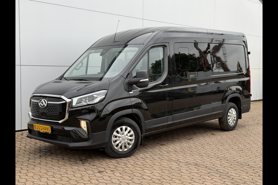 Maxus eDeliver 9 77kWh 204PK Nieuw model! Dubbele Cabine 7 Stoelen 300km WLTP L3H2 Adaptieve Cruise LED Snelladen Stoel+Stuur Verwarming Carplay