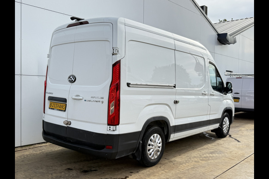 Maxus eDeliver 9 72kWh 204PK L2H2 280km Stad WLTP Snelladen LED Carplay Cruise control Camera Airco Parkeersensoren v+a