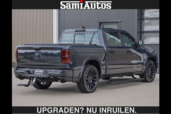 Dodge Ram LIMITED 5.7 V8 HEMI | € 79.950 excl excl | MAXIMAAL UITGERUST | NIEUWE KLEUR Forged Blue Metallic met Ebony Red interior seats | DUBBELE CABINE | 5 PERSOONS | DC | Allernieuwste Limited in nieuwe kleur Forged Blue  – volledig uitgerust met alle opties.