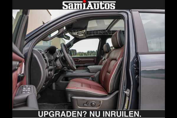 Dodge Ram LIMITED 5.7 V8 HEMI | € 79.950 excl excl | MAXIMAAL UITGERUST | NIEUWE KLEUR Forged Blue Metallic met Ebony Red interior seats | DUBBELE CABINE | 5 PERSOONS | DC | Allernieuwste Limited in nieuwe kleur Forged Blue  – volledig uitgerust met alle opties.