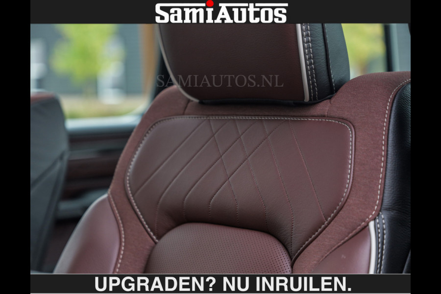Dodge Ram LIMITED 5.7 V8 HEMI | € 79.950 excl excl | MAXIMAAL UITGERUST | NIEUWE KLEUR Forged Blue Metallic met Ebony Red interior seats | DUBBELE CABINE | 5 PERSOONS | DC | Allernieuwste Limited in nieuwe kleur Forged Blue  – volledig uitgerust met alle opties.
