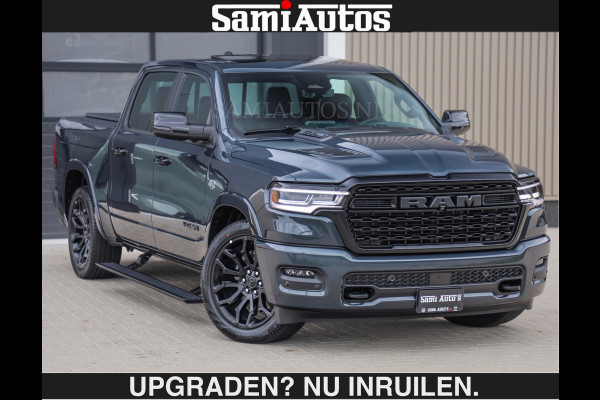 Dodge Ram LIMITED 5.7 V8 HEMI | € 79.950 excl excl | MAXIMAAL UITGERUST | NIEUWE KLEUR Forged Blue Metallic met Ebony Red interior seats | DUBBELE CABINE | 5 PERSOONS | DC | Allernieuwste Limited in nieuwe kleur Forged Blue  – volledig uitgerust met alle opties.
