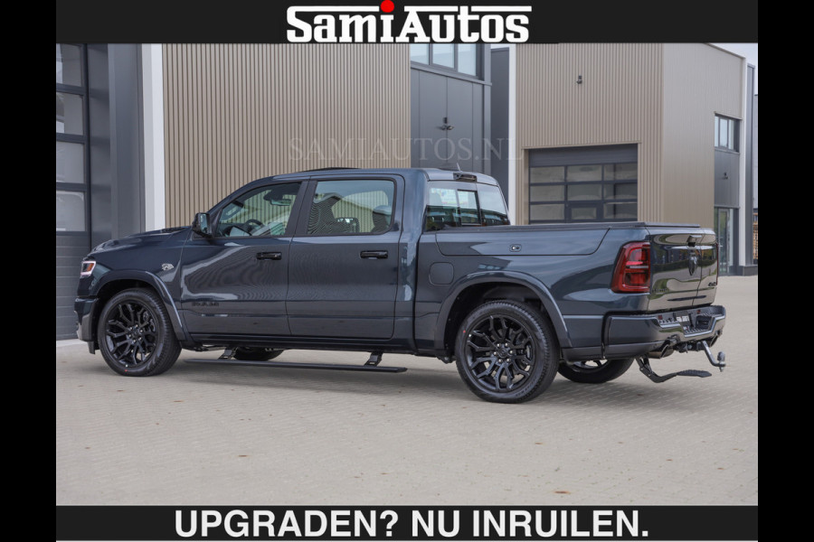 Dodge Ram LIMITED 5.7 V8 HEMI | € 79.950 excl excl | MAXIMAAL UITGERUST | NIEUWE KLEUR Forged Blue Metallic met Ebony Red interior seats | DUBBELE CABINE | 5 PERSOONS | DC | Allernieuwste Limited in nieuwe kleur Forged Blue  – volledig uitgerust met alle opties.