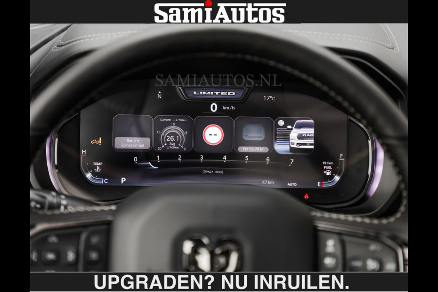 Dodge Ram LIMITED 5.7 V8 HEMI | € 79.950 excl excl | MAXIMAAL UITGERUST | NIEUWE KLEUR Forged Blue Metallic met Ebony Red interior seats | DUBBELE CABINE | 5 PERSOONS | DC | Allernieuwste Limited in nieuwe kleur Forged Blue  – volledig uitgerust met alle opties.