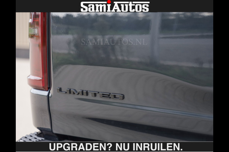 Dodge Ram LIMITED 5.7 V8 HEMI | € 79.950 excl excl | MAXIMAAL UITGERUST | NIEUWE KLEUR Forged Blue Metallic met Ebony Red interior seats | DUBBELE CABINE | 5 PERSOONS | DC | Allernieuwste Limited in nieuwe kleur Forged Blue  – volledig uitgerust met alle opties.