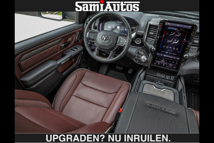 Dodge Ram LIMITED 5.7 V8 HEMI | € 79.950 excl excl | MAXIMAAL UITGERUST | NIEUWE KLEUR Forged Blue Metallic met Ebony Red interior seats | DUBBELE CABINE | 5 PERSOONS | DC | Allernieuwste Limited in nieuwe kleur Forged Blue  – volledig uitgerust met alle opties.