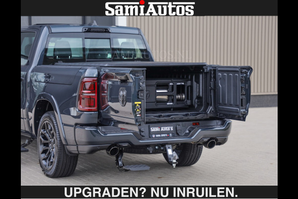Dodge Ram LIMITED 5.7 V8 HEMI | € 79.950 excl excl | MAXIMAAL UITGERUST | NIEUWE KLEUR Forged Blue Metallic met Ebony Red interior seats | DUBBELE CABINE | 5 PERSOONS | DC | Allernieuwste Limited in nieuwe kleur Forged Blue  – volledig uitgerust met alle opties.
