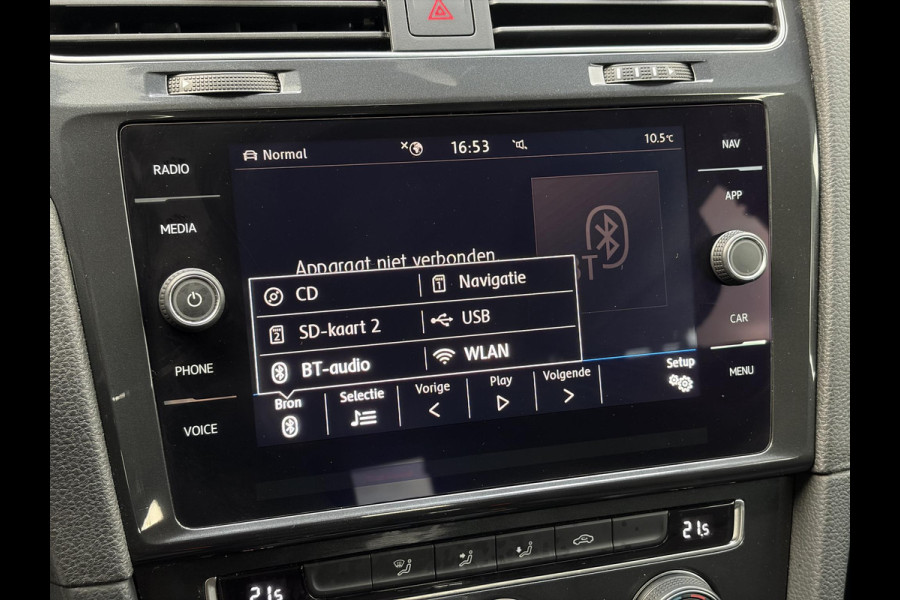 Volkswagen e-Golf E-DITION ✓SOH 90.63%✓2e Eigenaar✓Carplay✓Navi✓Clima✓Cruise✓Pdc V+A✓Lm velgen✓136pk✓Recent beurt gehad✓Weinig Km✓Zeer Zuinig✓N.A.P✓Apk tot 05-2028