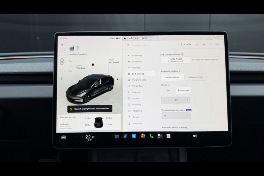 Tesla Model 3 RWD 60 kWh Pano Leer Stoelverw + Ventilatie Adap.Cruise Self-Drive Mogelijkheid Orig.NL!