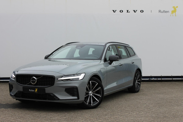 Volvo V60 T6 350PK Automaat Plug-in hybrid AWD Plus Dark Long Range / Google infotainment / 360 graden camera / Stoelverwarming / Stuurwielverwarming / Semi elektrisch weklapbare trekhaak