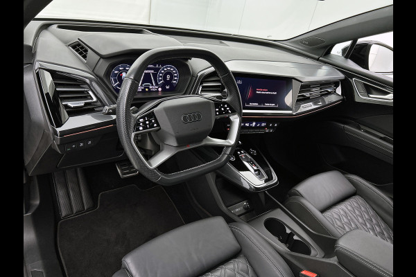Audi Q4 50 e-tron SOH 90% Quattro Launch edition S-Line Competition 220KW / 77 kWh / Warmtepomp / Panoramadak / Leder-sport / Sonos Sound / Pdc+Camera / Apk 02-2028