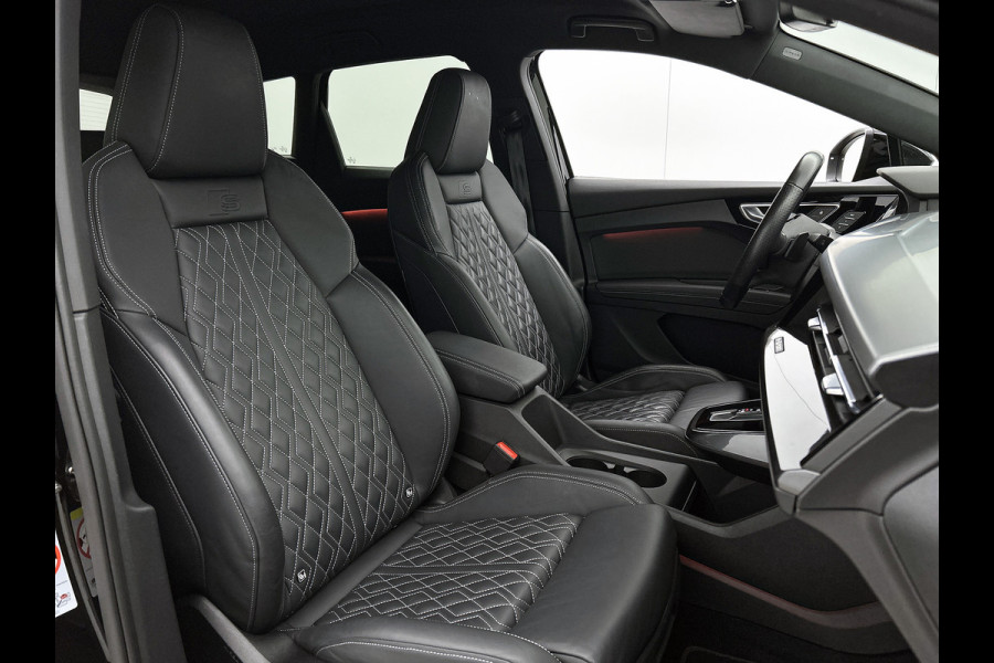 Audi Q4 50 e-tron SOH 90% Quattro Launch edition S-Line Competition 220KW / 77 kWh / Warmtepomp / Panoramadak / Leder-sport / Sonos Sound / Pdc+Camera / Apk 02-2028