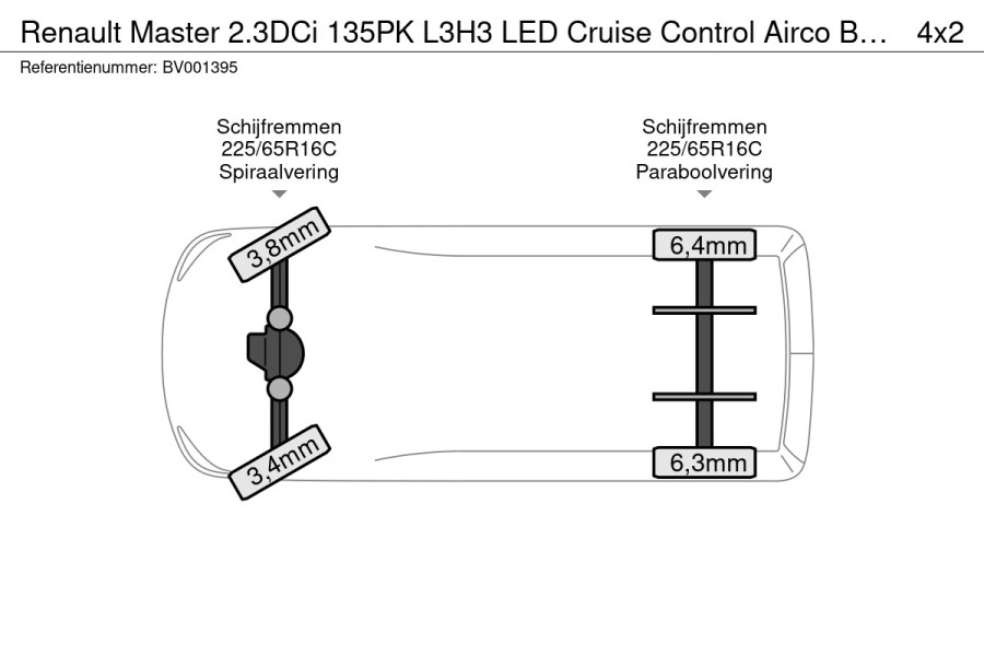Renault Master 2.3DCi 135PK L3H3 LED Cruise Control Airco Bluetooth Euro 6